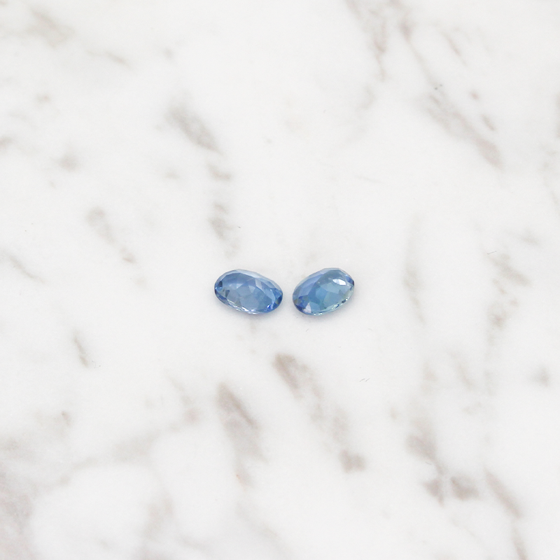 Aquamarine 2CT (1CT Per Stone) - Oval Cut