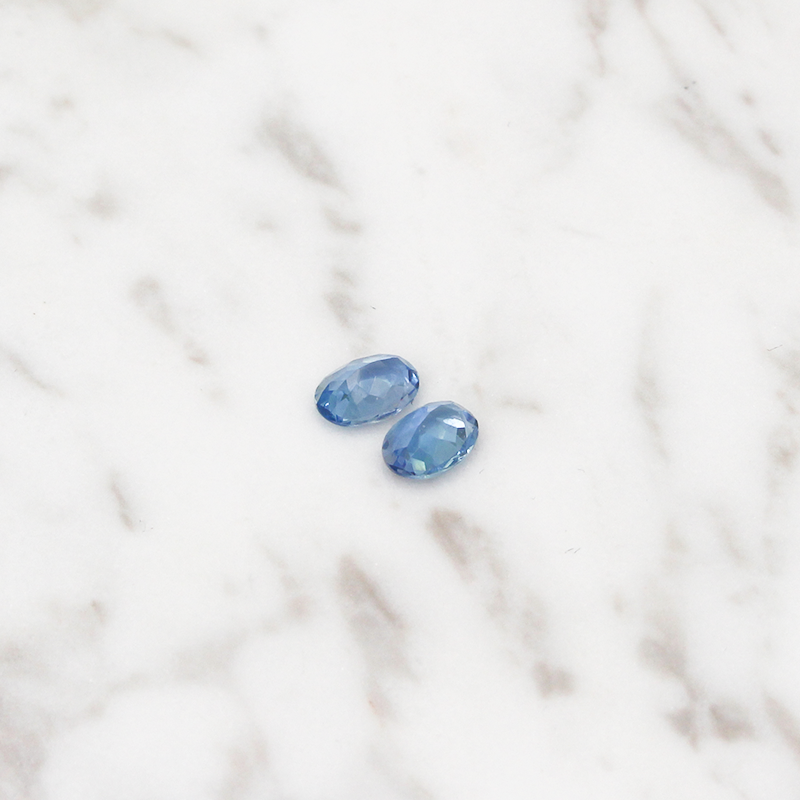 Aquamarine 2CT (1CT Per Stone) - Oval Cut