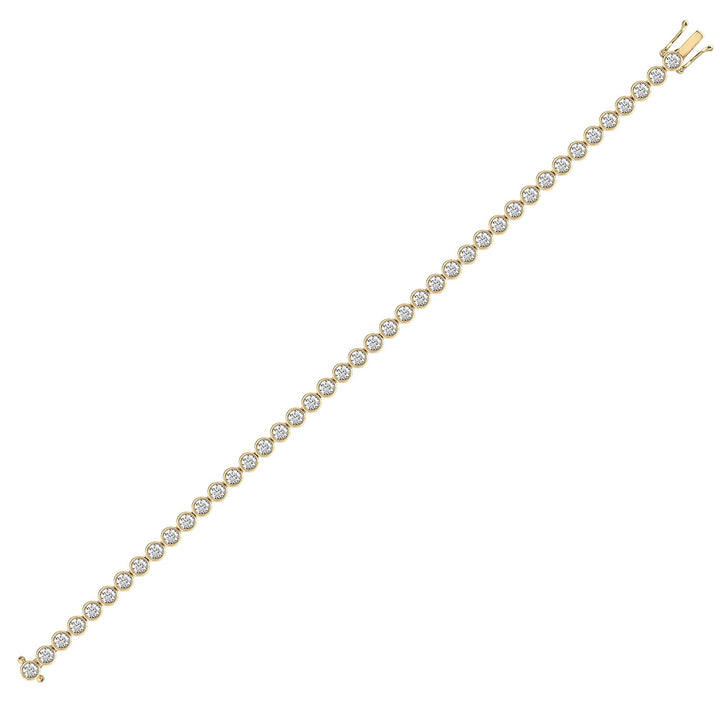 Armband aus 18 Karat Weißgold mit 1,00 Karat gefassten Naturdiamanten