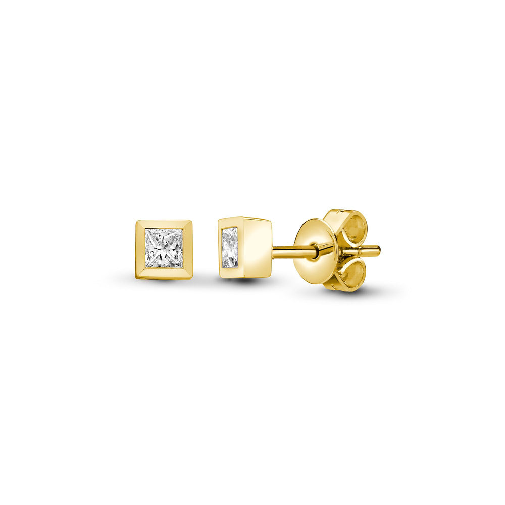 18ct Yellow Gold 10pts Natural Diamond Earrings – product view