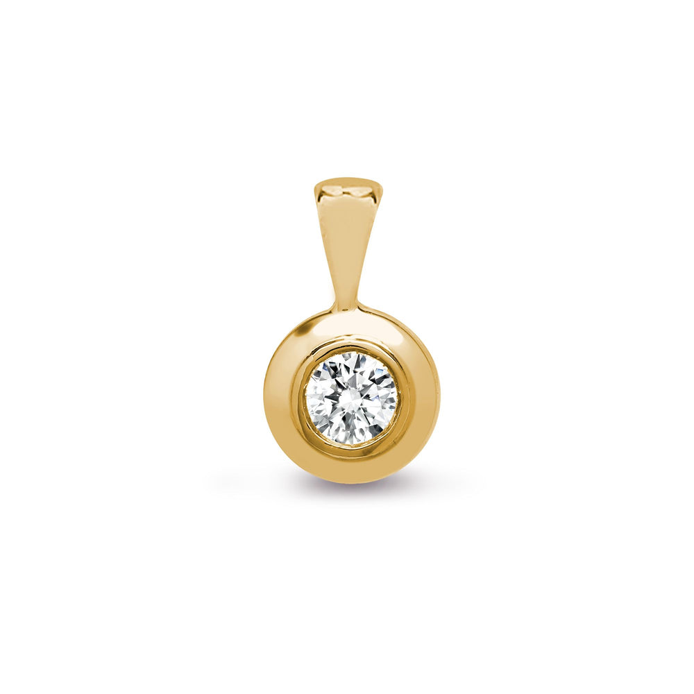 Ciondolo in Oro Giallo 18ct con Rubino da 15pt