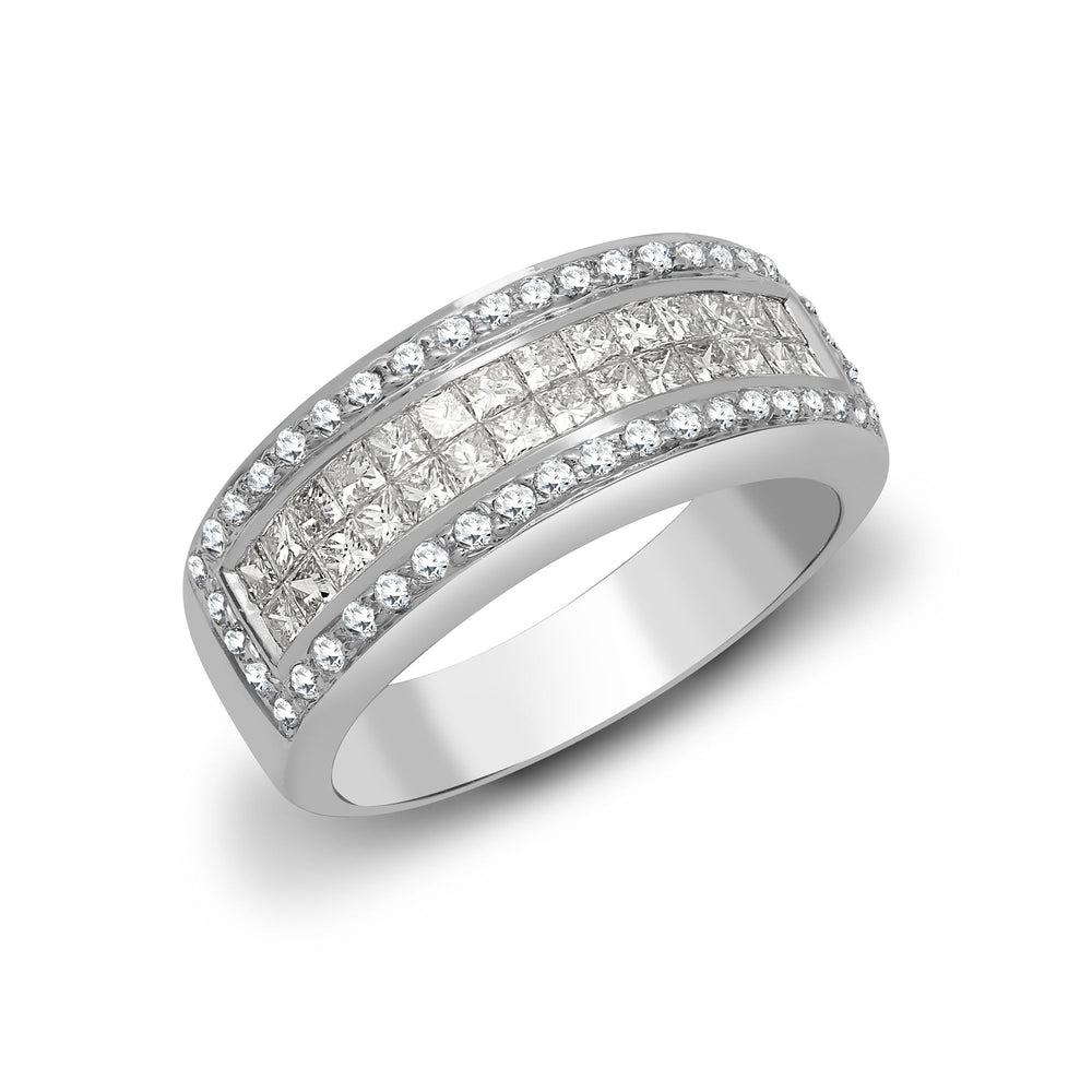 18ct White Gold Natural Diamond Ring (18R201) – product view