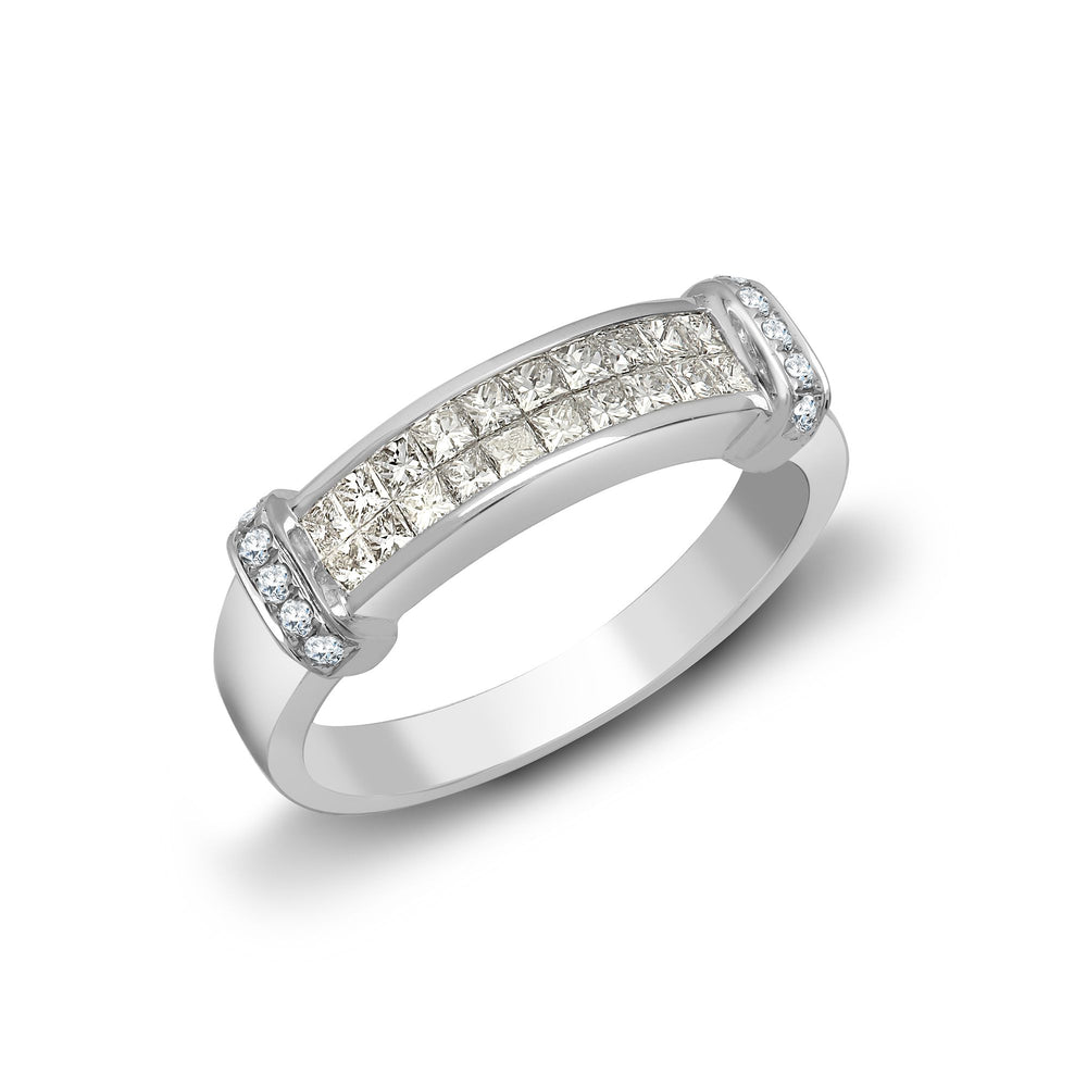 18ct White Gold Natural Diamond Ring (18R202) – product view
