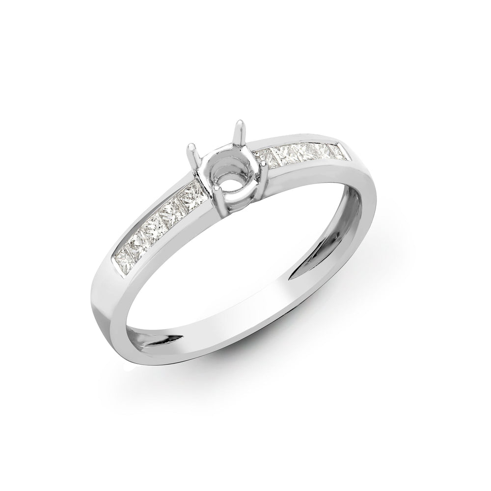 18ct White Gold 0.28ct Natural Diamond Ring. Fits 0.25ct – product view