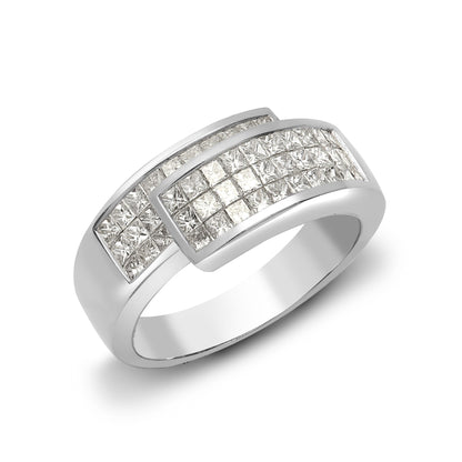 18ct White Gold Natural Diamond Ring (18R624) – product view