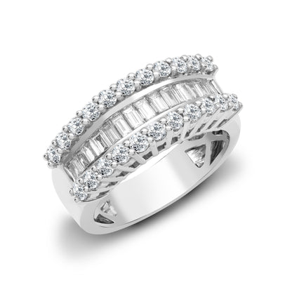 18ct White Gold Natural Diamond Ring (18R646) – product view
