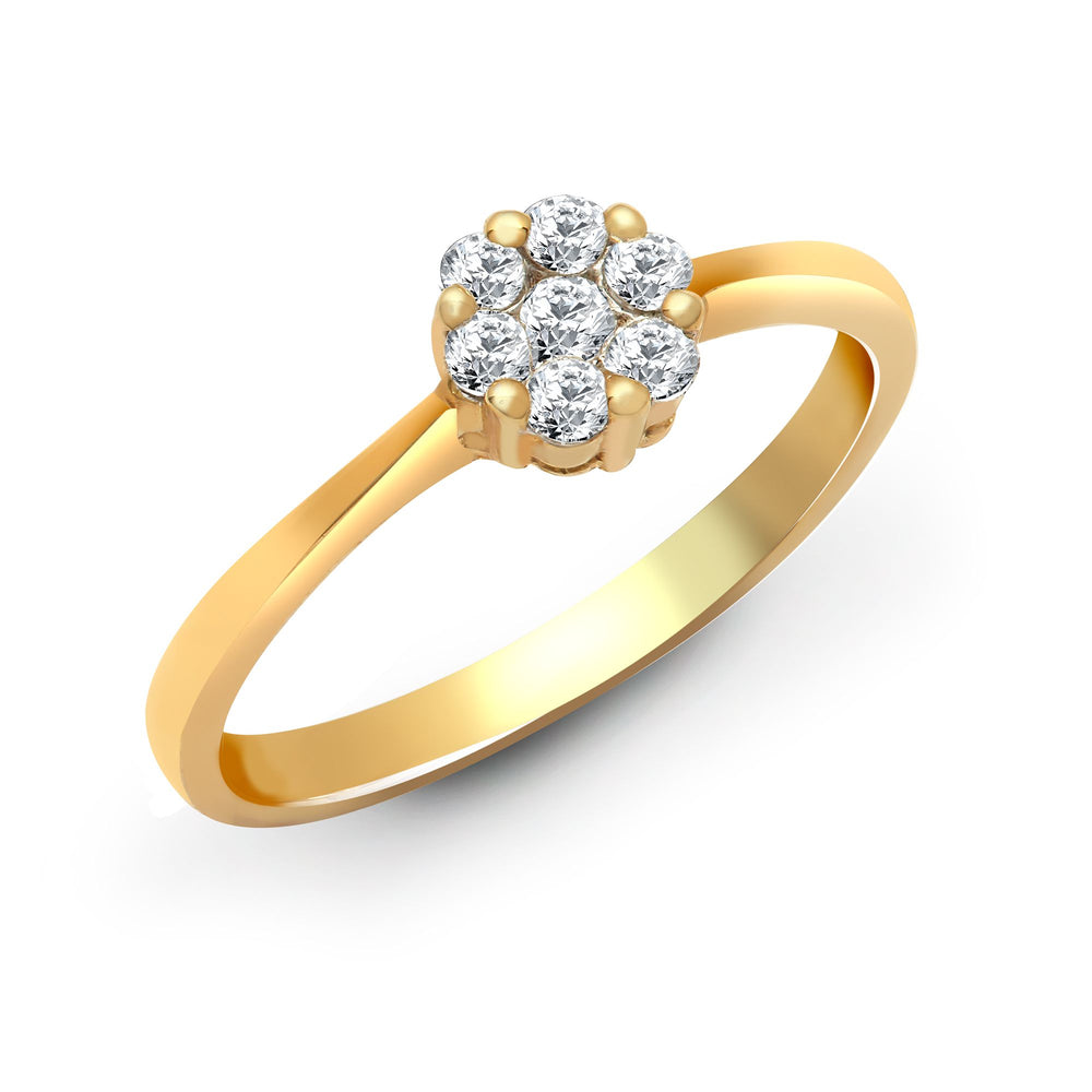 18 Yellow Gold 24pts Natural Diamond Ring (18R741) – product view
