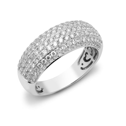 18ct White 0.50ct Natural Diamond Bombay Ring