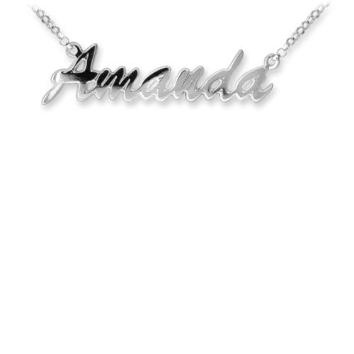 925 Sterling Silver Personalised Nameplate (SNP003) – product view