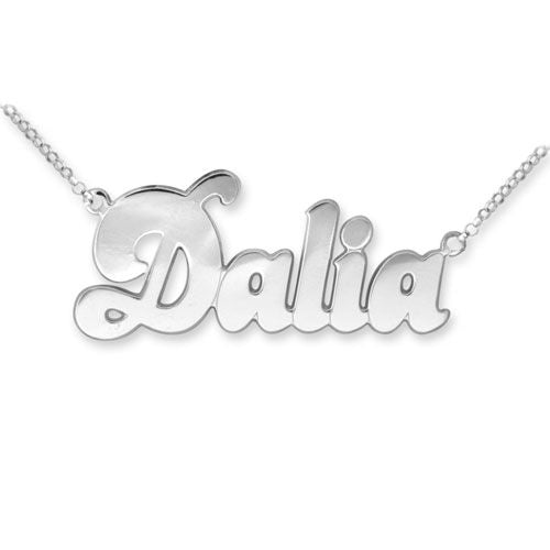 925 Sterling Silver Personalised Nameplate (SNP008) – product view