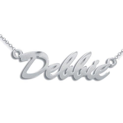 925 Sterling Silver Personalised Nameplate (SNP012) – product view
