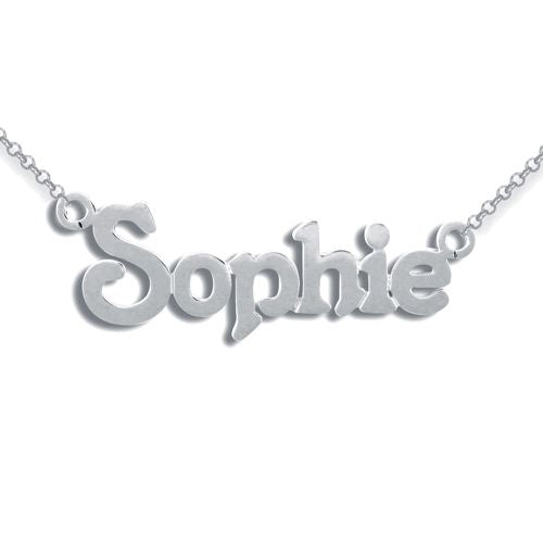 925 Sterling Silver Personalised Nameplate (SNP014) – product view