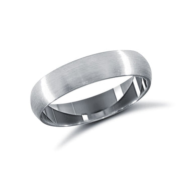 Platinum Standard Weight Court Profile Mirror Finish Wedding Ring