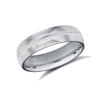 Platinum Standard Weight Court Profile Mirror Finish Wedding Ring