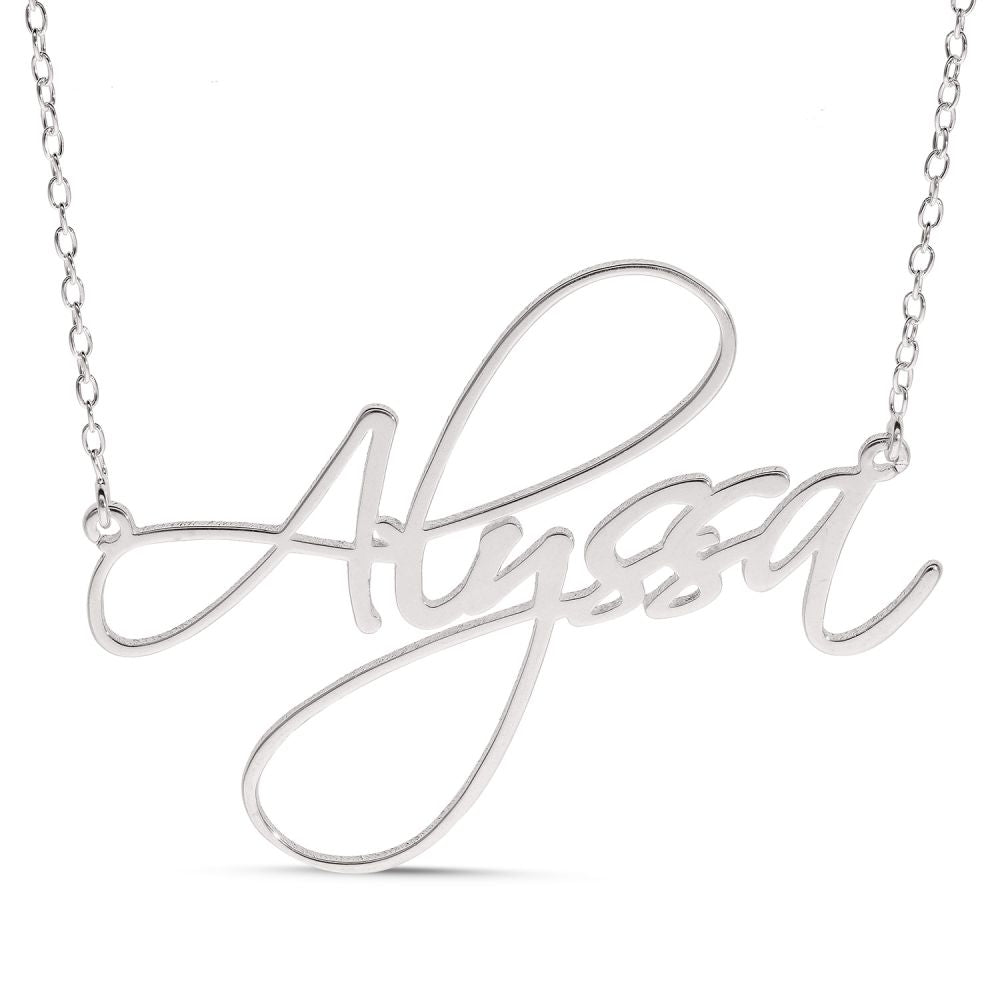 925 Silver Personalised Nameplate (SNP027) – product view