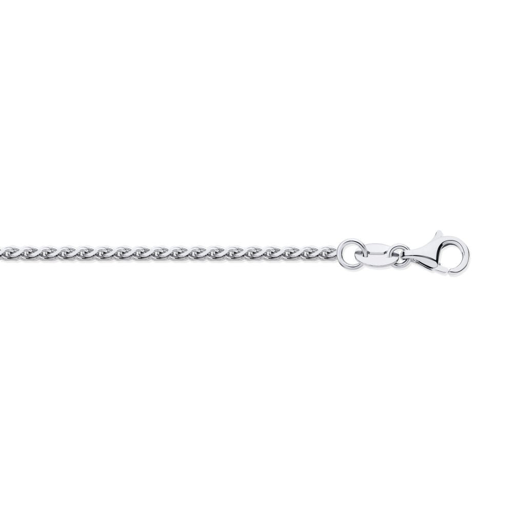 950 Platinum Diamond Cut Spiga 1.10mm Pendant Chain – product view