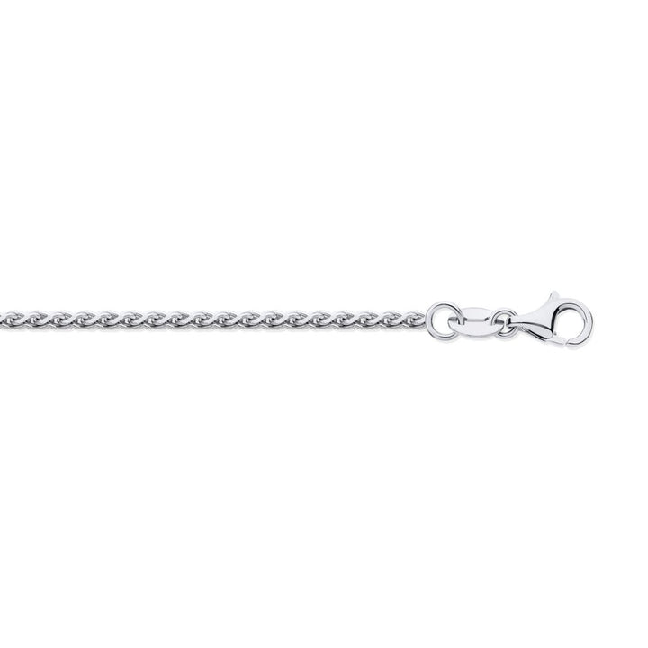 950 Platinum Diamond Cut Spiga 1.10mm Pendant Chain – product view