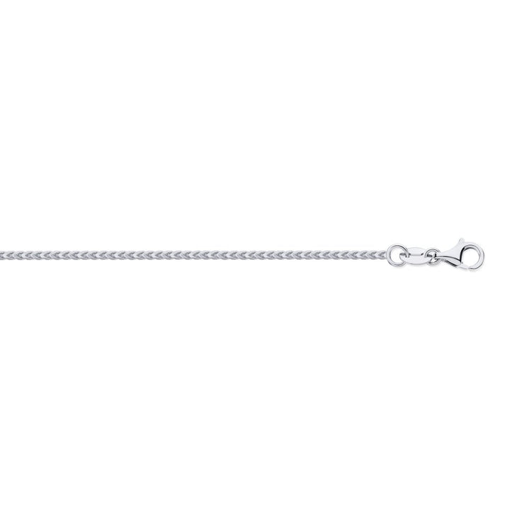950 Platinum Square Franco 2.10mm Pendant Chain – product view