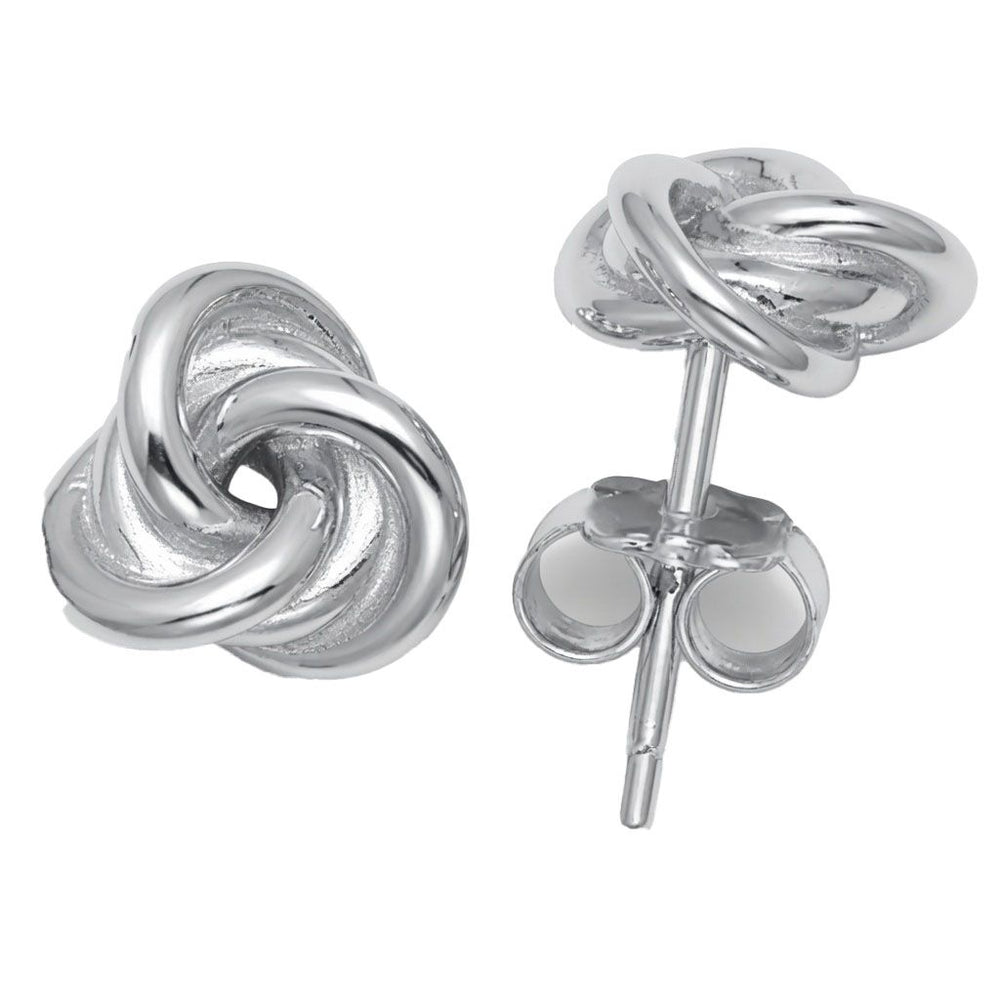 925er Sterling Silber Love Knot Ohrstecker