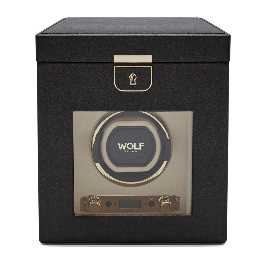 Palermo Single Watch Winder with Storage 213702
