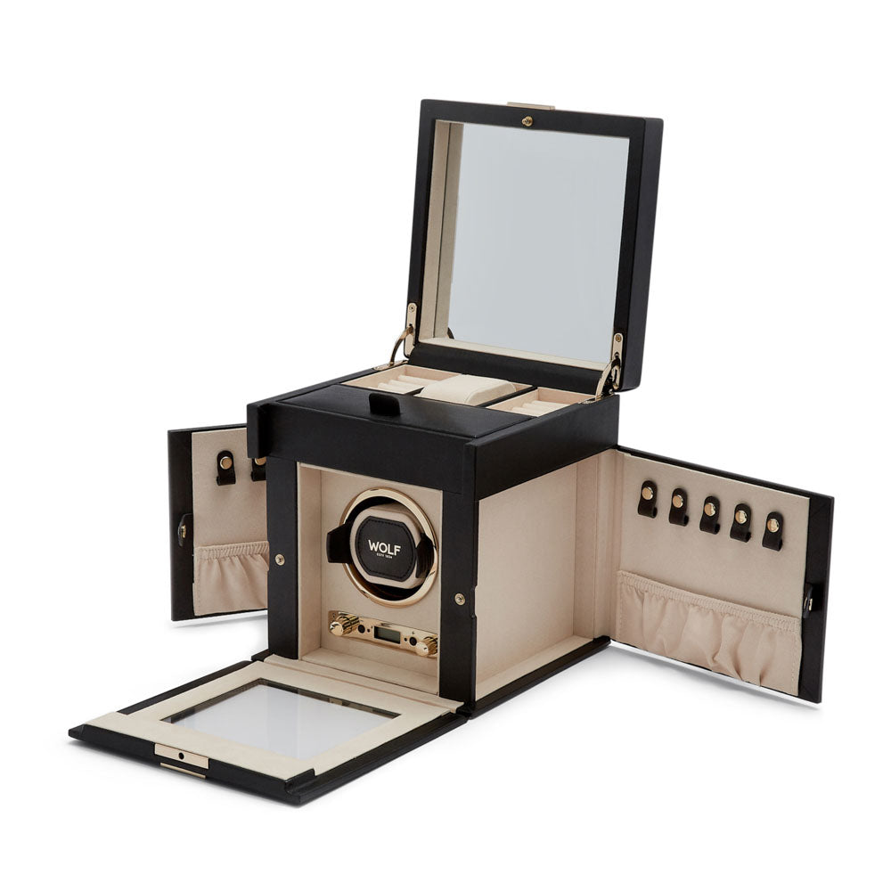 Palermo Single Watch Winder with Storage 213702