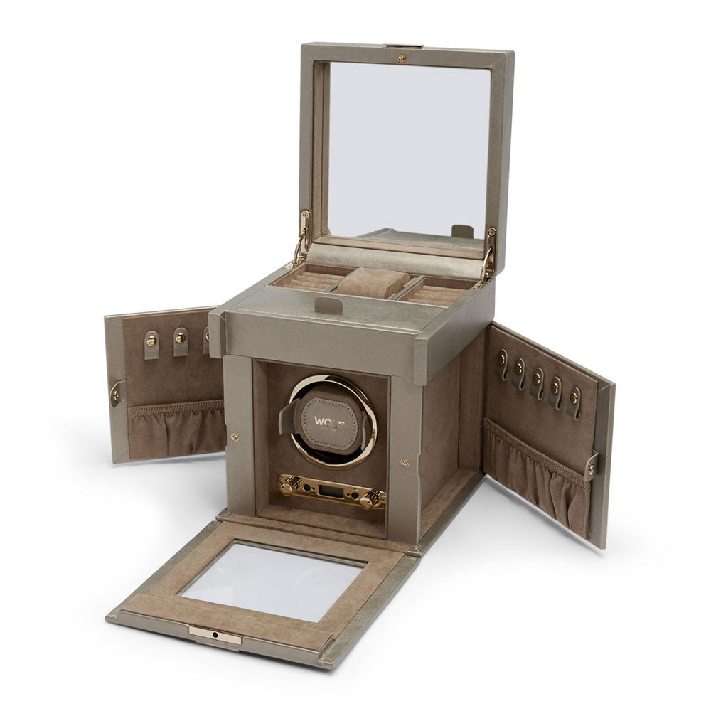 Palermo Single Watch Winder with Storage 213778