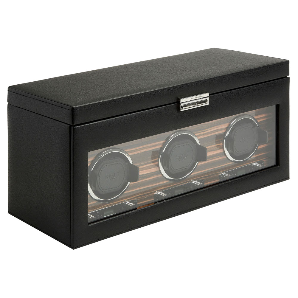 Roadster Triple Watch Winder with Storage 457356