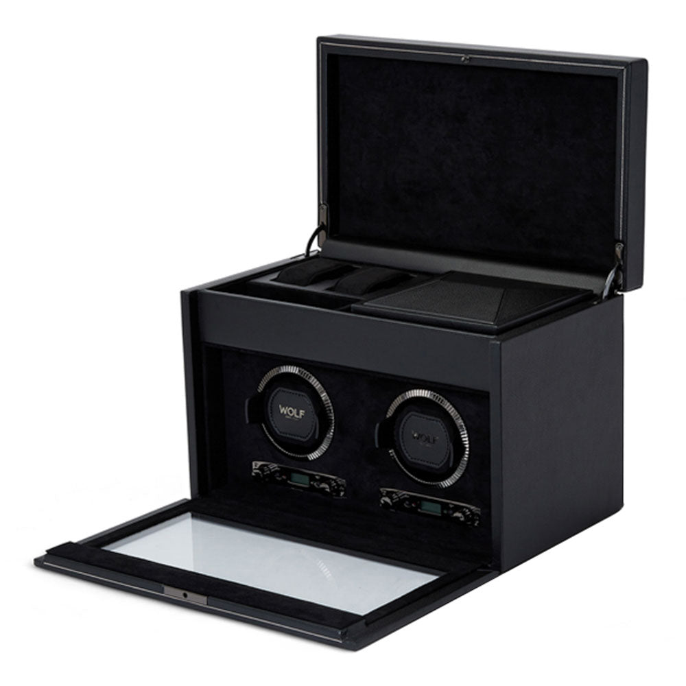 British Racing Double Watch Winder with Storage 792202