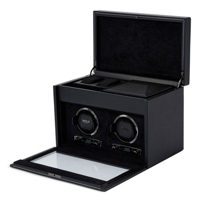 british-racing-double-watch-winder-with-storage-792202 - product image