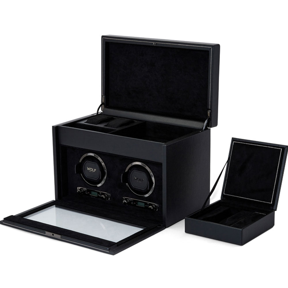 British Racing Double Watch Winder with Storage 792202