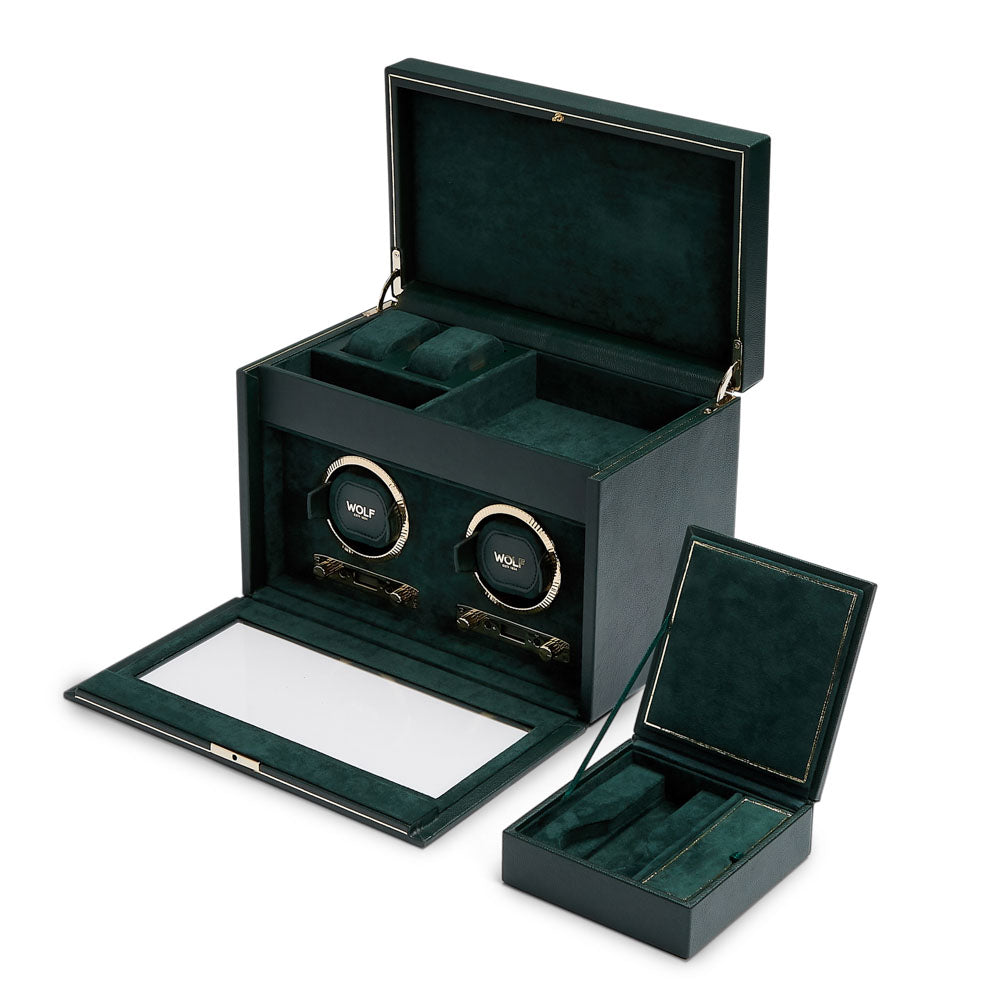 British Racing Double Watch Winder with Storage 792241