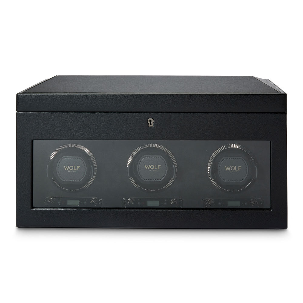 British Racing Triple Watch Winder with Storage 792302