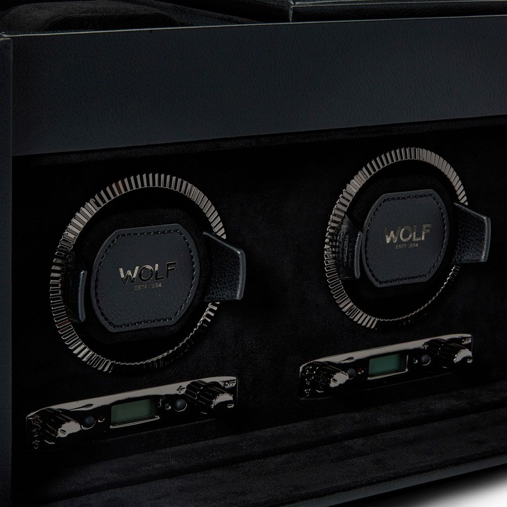 WOLF British Racing Triple Watch Winder with Storage 792302 – product view 3