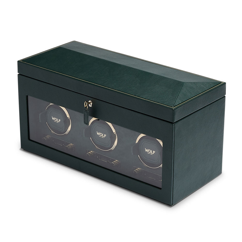 British Racing Triple Watch Winder with Storage 792341