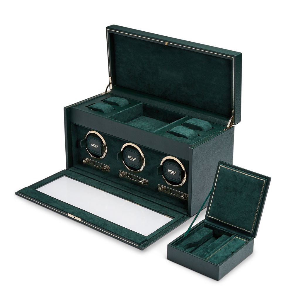 British Racing Triple Watch Winder with Storage 792341