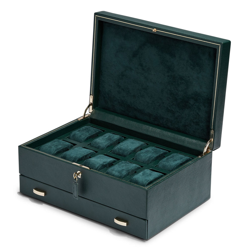 British Racing 10PC Watch Box with Drawer 792841