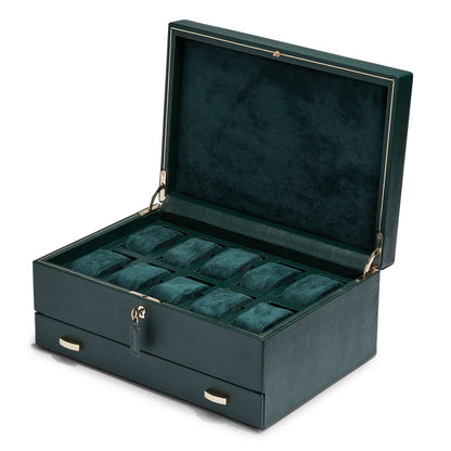 british-racing-10pc-watch-box-with-drawer-792841 - product image