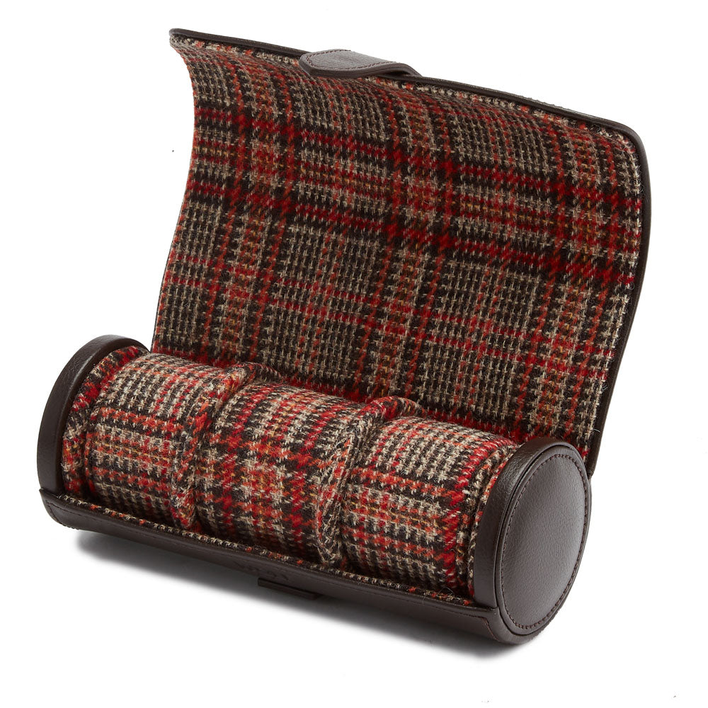 WM Brown Watch Roll with Cigar Case 800685