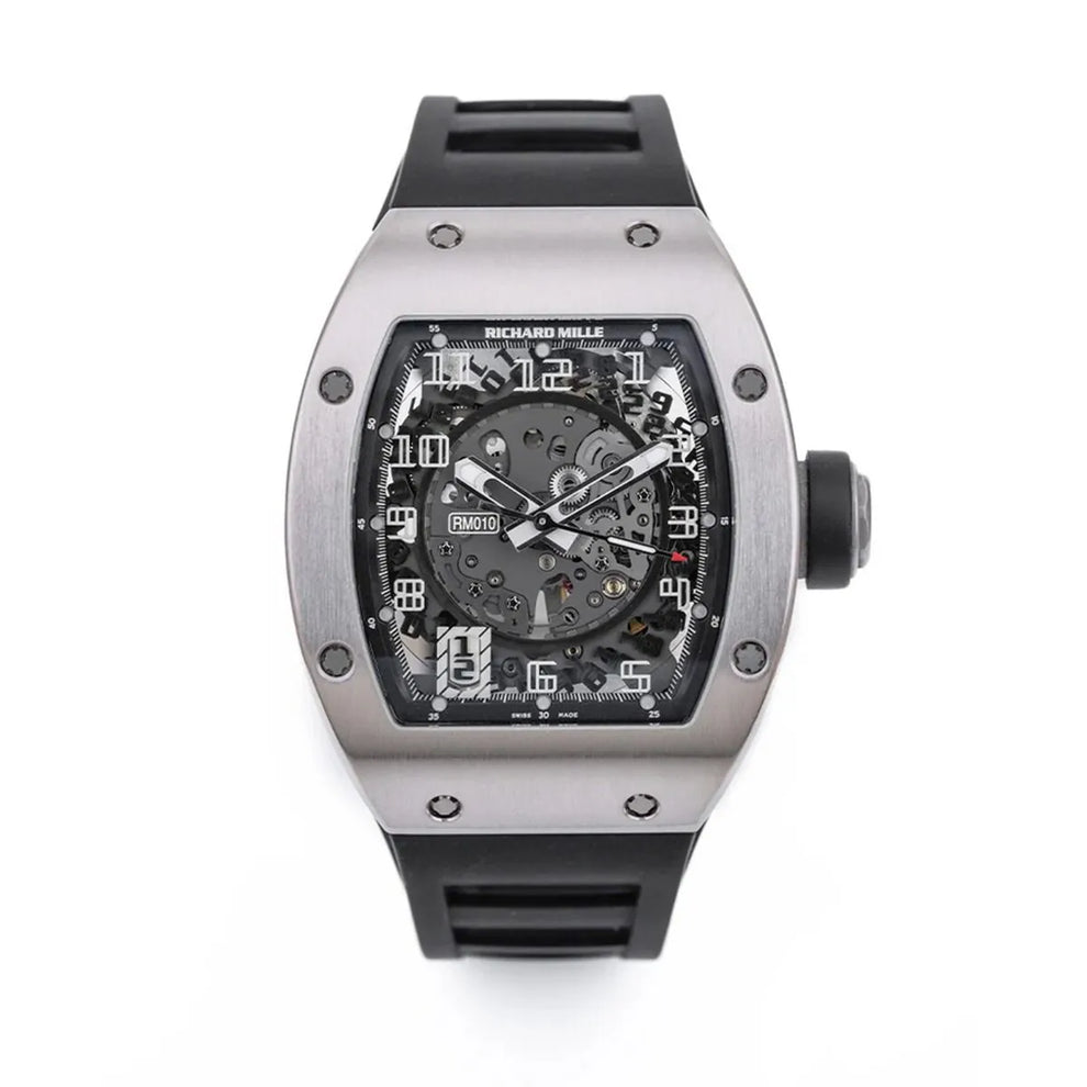 Richard Mille RM 010 titanium automatic skeletonised watch