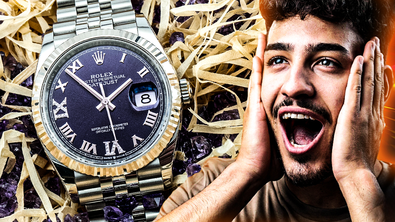 Rolex Datejust 36 126234 Diamond-Set Aubergine Dial Jubilee Bracelet