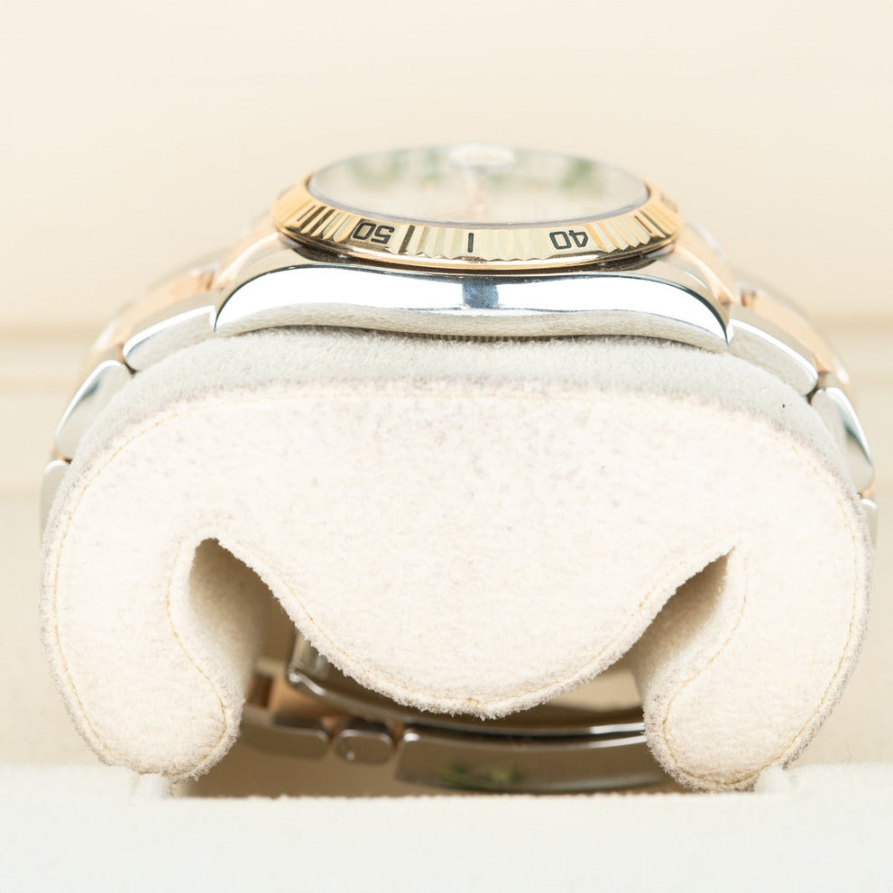 Rolex Datejust 36 116261 Oyster Bracelet White Dial Rose Gold 2005 Pristine Condition Thurn-o-graph 36mm Mechanical Watch - product image from Imp...