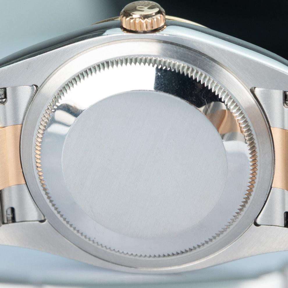 Rolex Datejust 36 116261 Oyster Bracelet White Dial Rose Gold 2005 Pristine Condition Thurn-o-graph 36mm Mechanical Watch - product image from Imp...