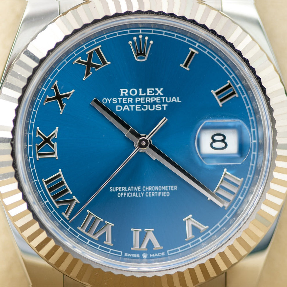 Rolex Datejust 41 126334 Oyster Bracelet Blue Dial Stainless Steel 2024 Unworn Condition Fluted Bezel 41 Mm Mechanical Watch - product image from Imperia...