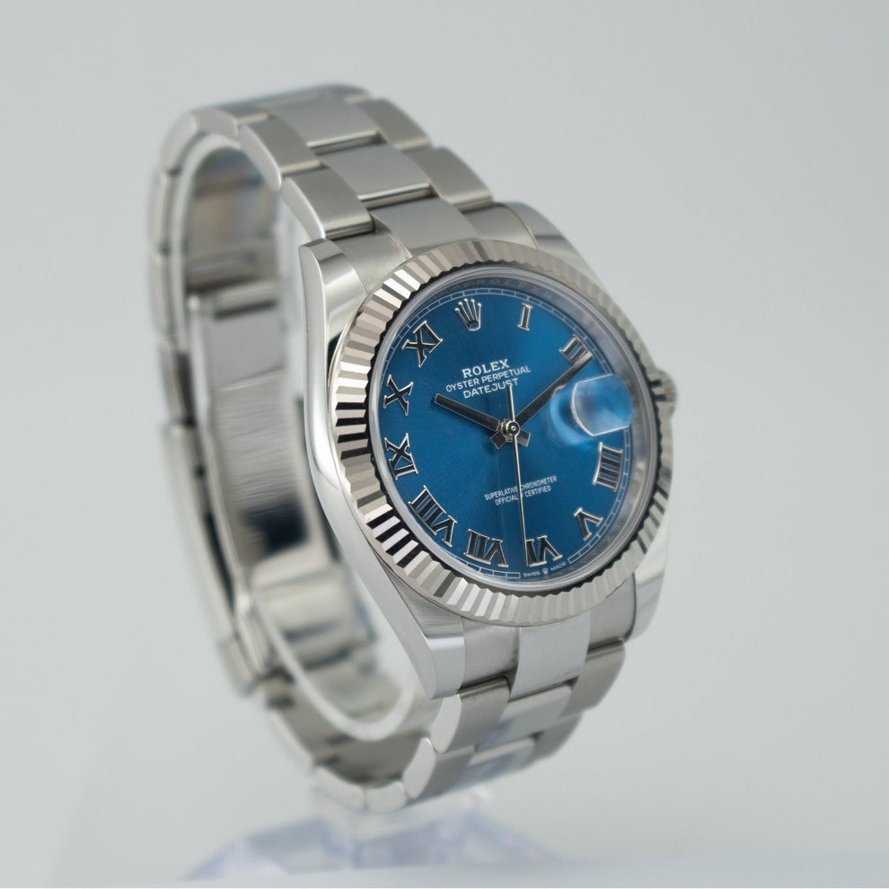 Rolex Datejust 41 126334 Oyster Bracelet Blue Dial Stainless Steel 2024 Unworn Condition Fluted Bezel 41 Mm Mechanical Watch - product image from Imperia...