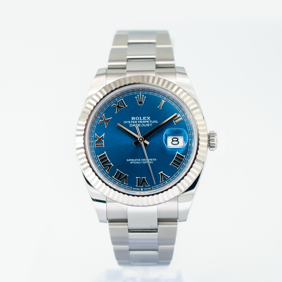 Rolex Datejust 41 126334 Oyster Bracelet Blue Dial Stainless Steel 2024 Unworn Condition Fluted Bezel 41 Mm Mechanical Watch - product image from Imperia...