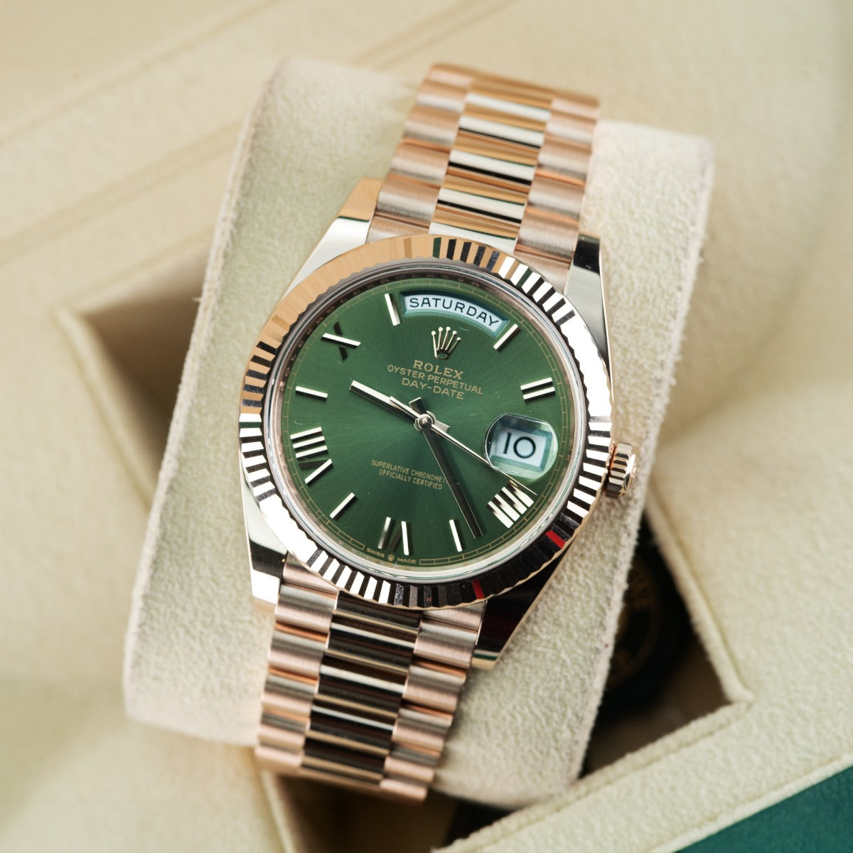 Rolex Day-Date 40 228235 Olive Green Dial 2024