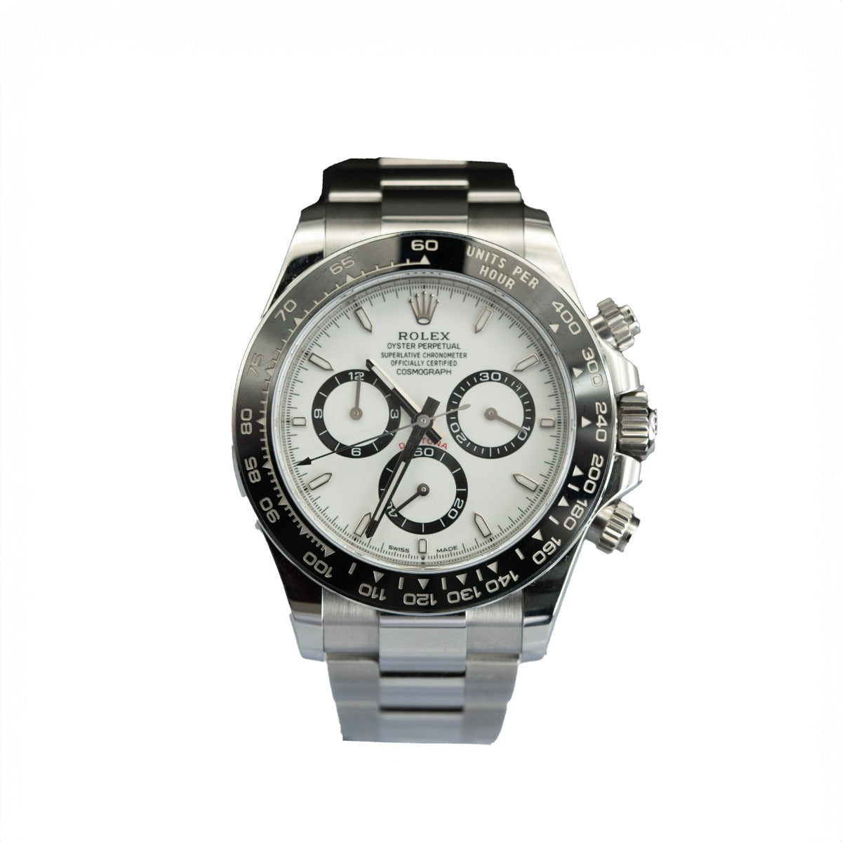 Rolex Daytona 126500ln 2025 Oyster Bracelet White Dial Stainless Steel 2025 Unworn Condition Ceramic Bezel 40 Mm Mechanical Watch - product image from Im...