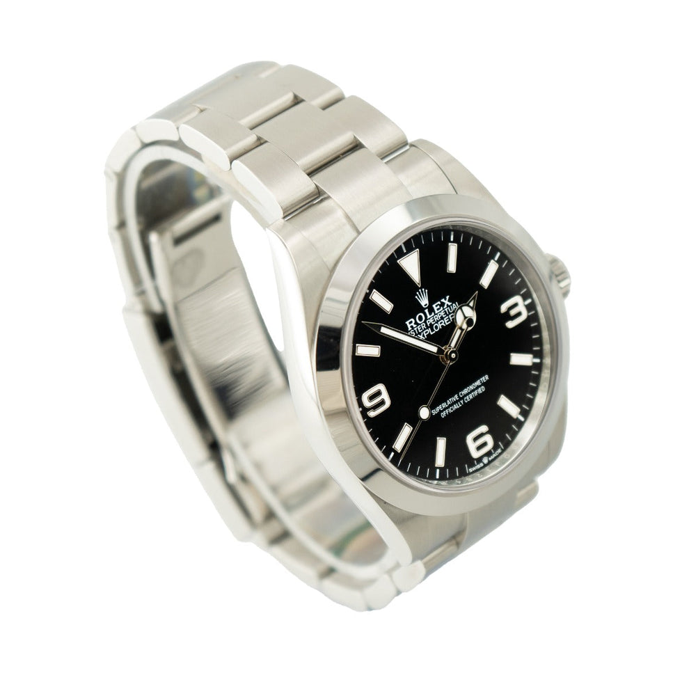 Rolex Explorer Black 224270 Oyster Bracelet Black Dial Stainless Steel 2024 Unworn Condition Smooth Bezel 40 Mm Mechanical Watch - product image from Imp...