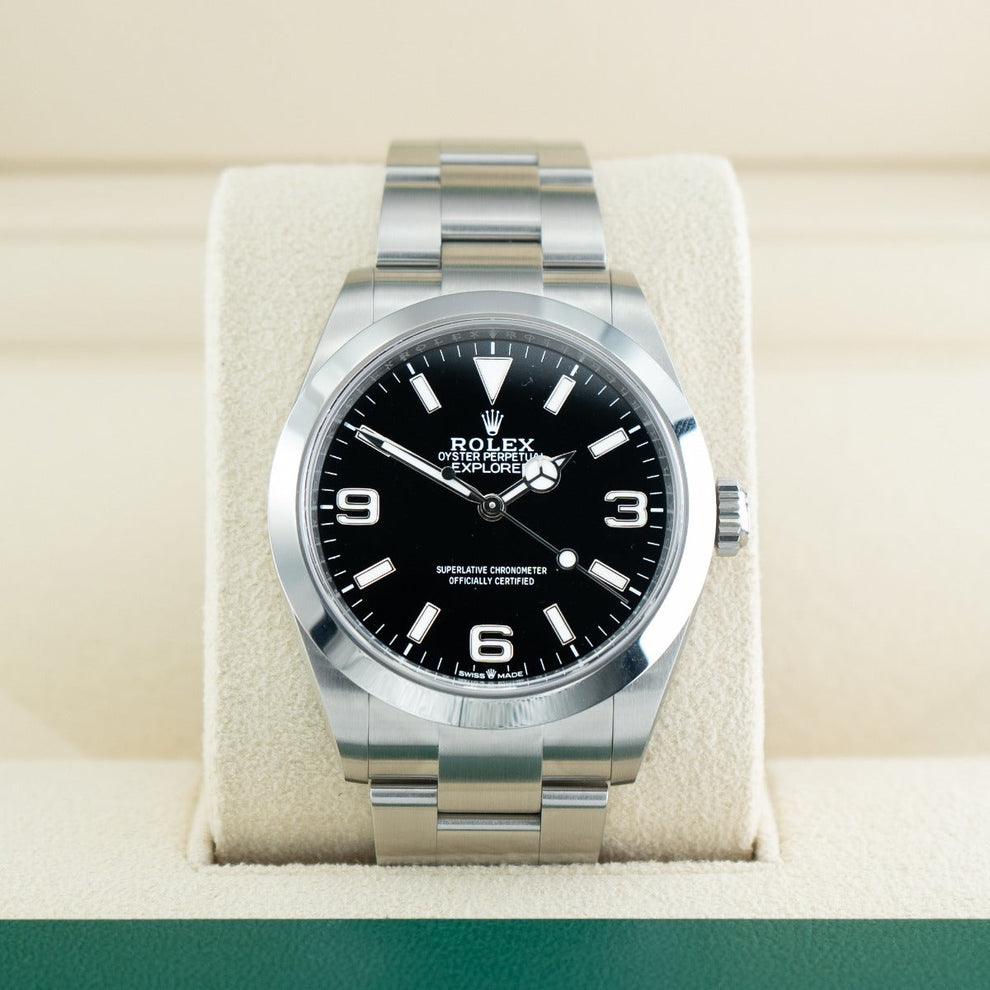 Rolex Explorer Black 224270 Oyster Bracelet Black Dial Stainless Steel 2024 Unworn Condition Smooth Bezel 40 Mm Mechanical Watch - product image from Imp...