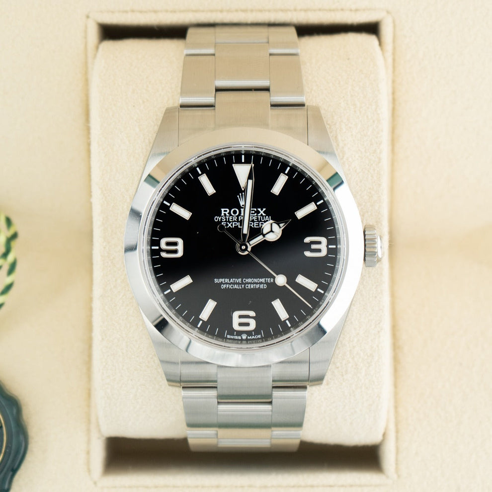 Rolex Explorer Black 224270 Oyster Bracelet Black Dial Stainless Steel 2024 Unworn Condition Smooth Bezel 40 Mm Mechanical Watch - product image from Imp...